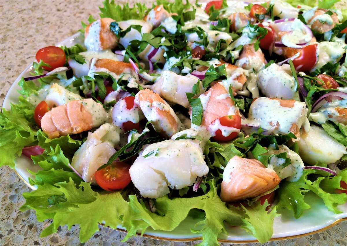 Рыбный салат из отварной трески - кушаем вкусно