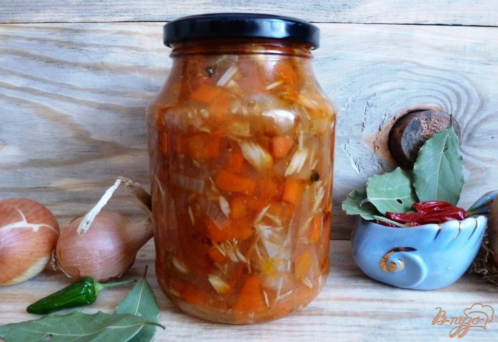 Салат из скумбрии на зиму - необычные консерванты: рецепт с фото и видео
