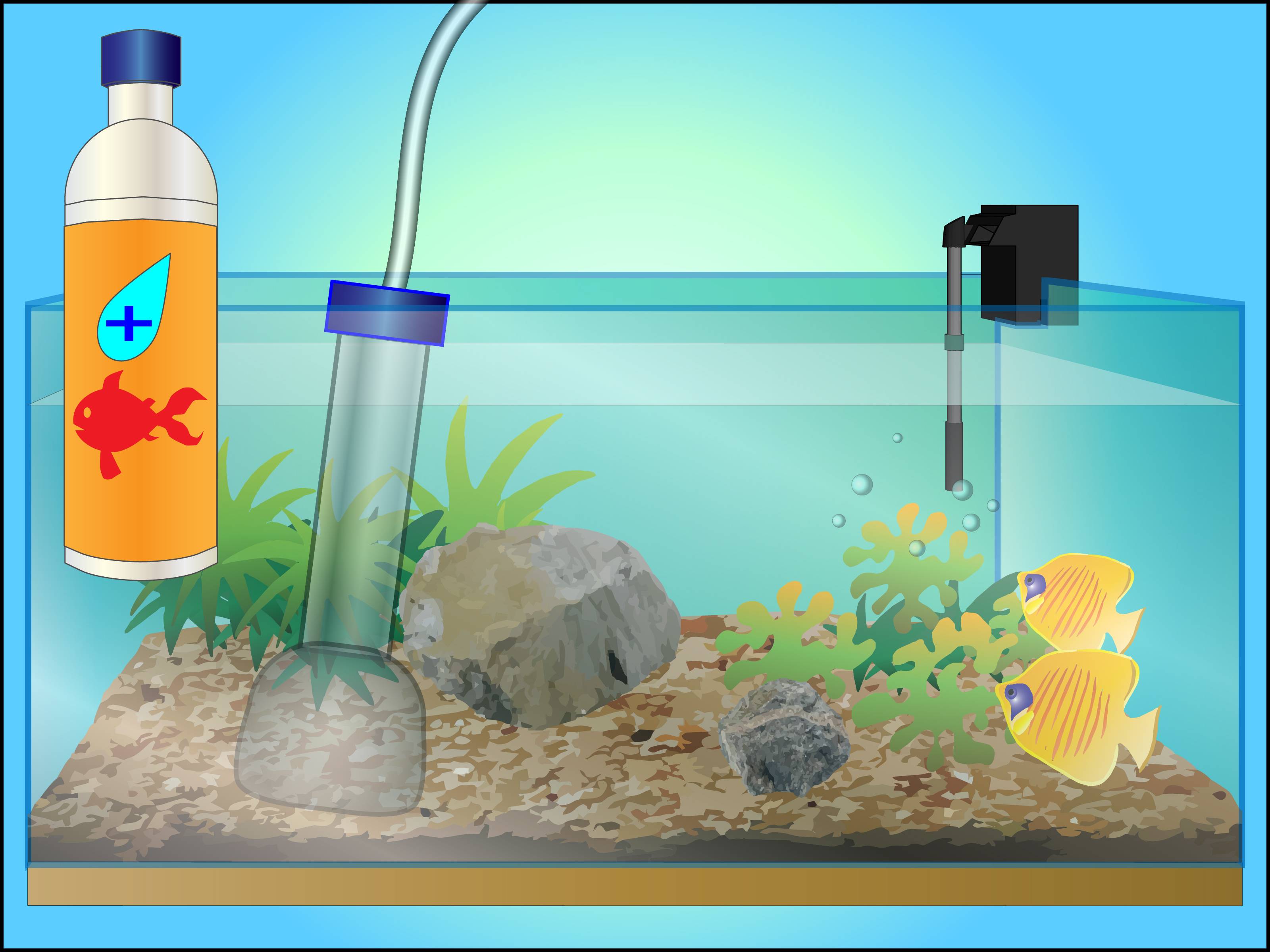 Как очистить аквариум в домашних условиях