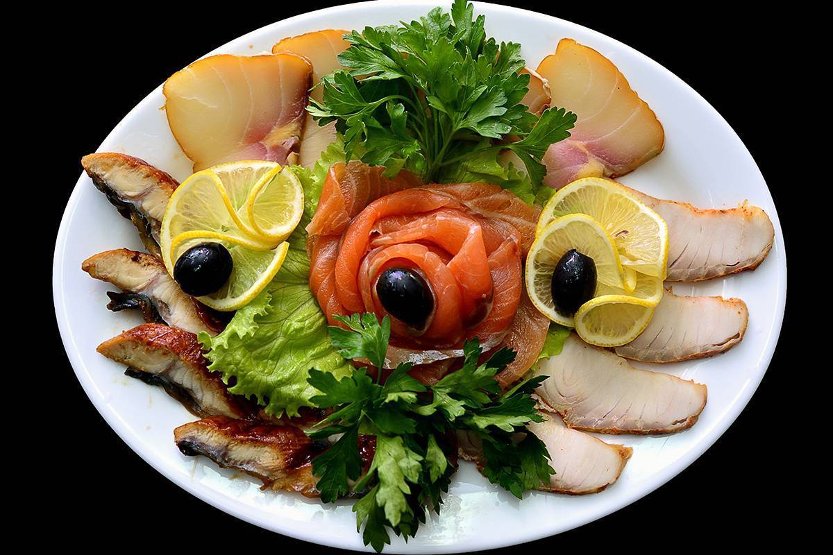 Украшение блюд-15. рыбная тарелка - пошаговые фото, рецепты