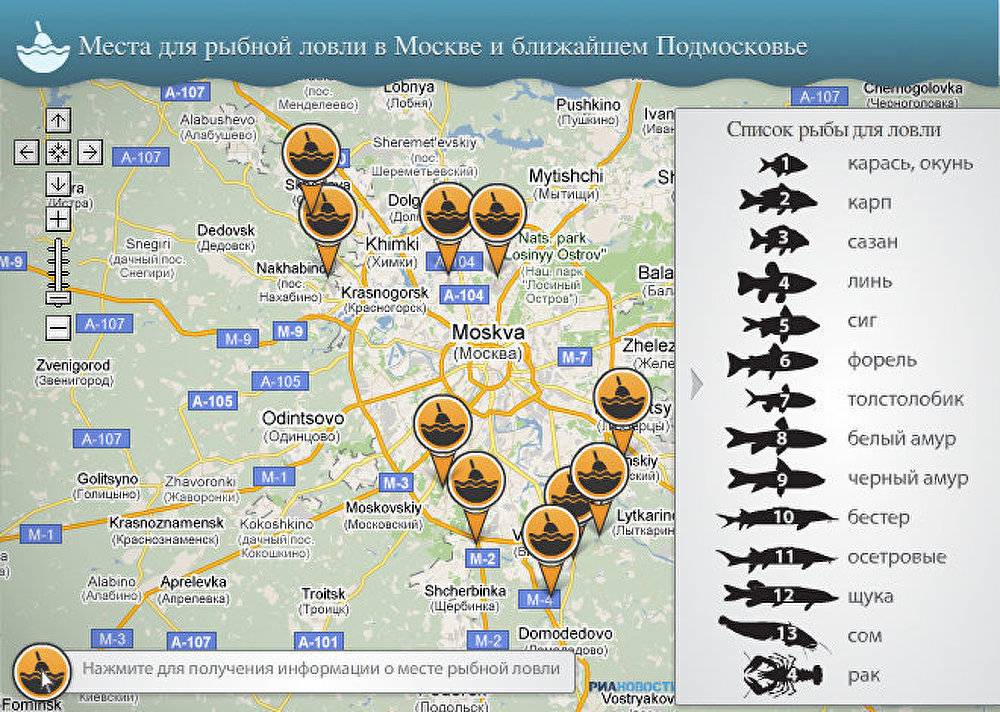 Карта рыболовных мест новгородской области
