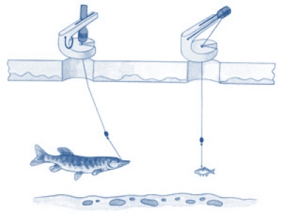 Зимняя рыбалка на жерлицы - тактика, поиск рыбы и техника ловли